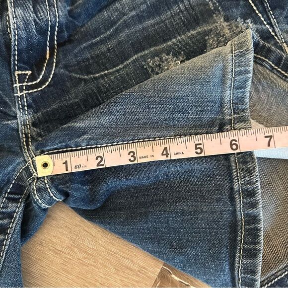 Miss Me Denim Jean Shorts Size 28 Mid Rise Easy Short - Picture 9 of 12